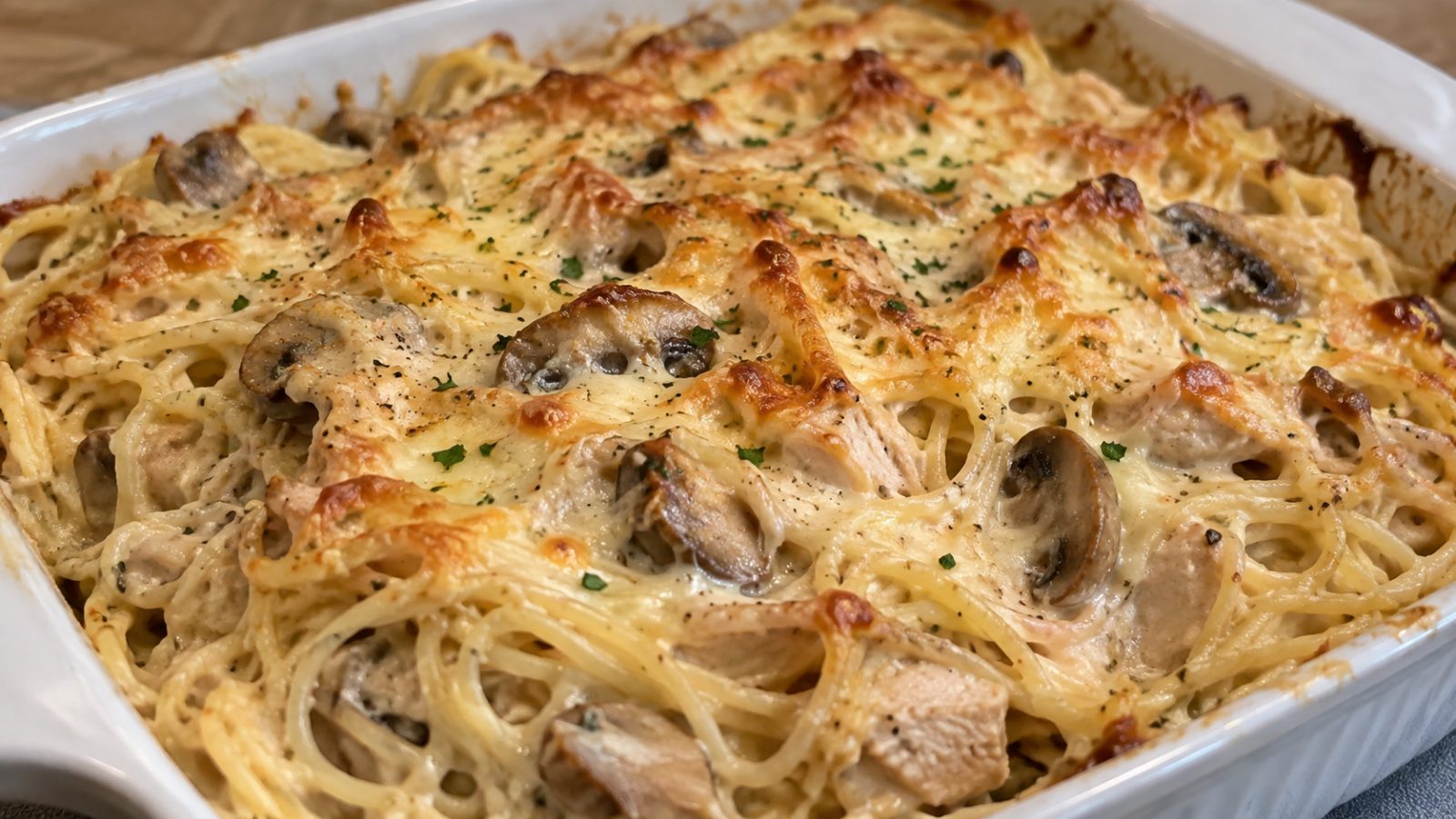 Creamy Chicken Tetrazzini