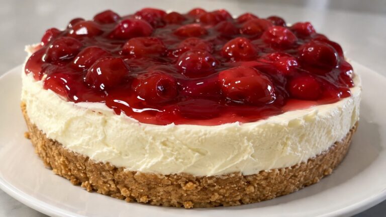 No Bake Cherry Cheesecake