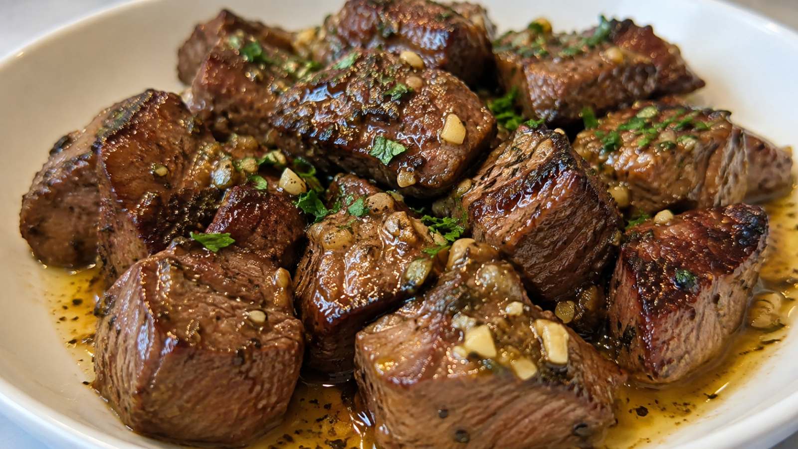 Steakhouse Style Air Fryer Steak Bites